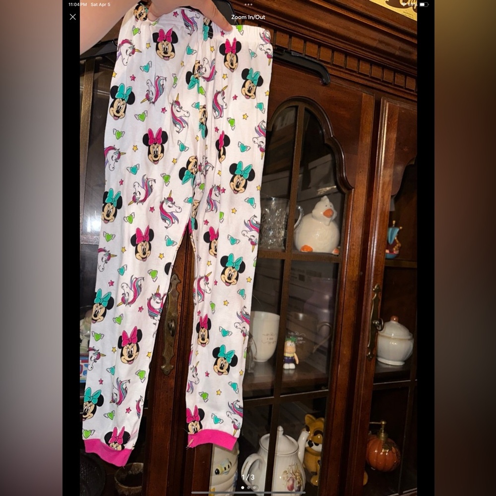 Disney's Minnie Mouse & Unicorns Baby Girl Print Leggings Size 6X NWOT